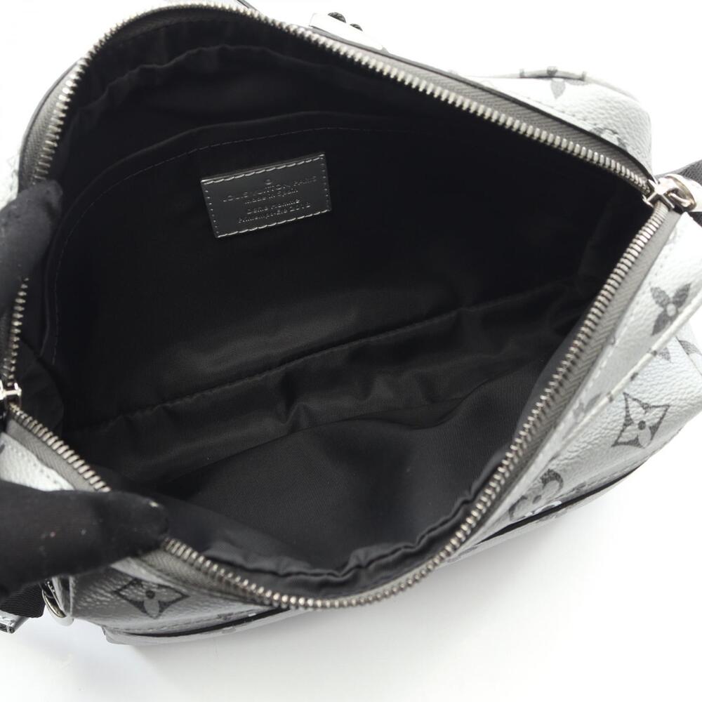 Louis Vuitton Canvas Tone Bag Messenger Monogram Shoulder Reflect Silver